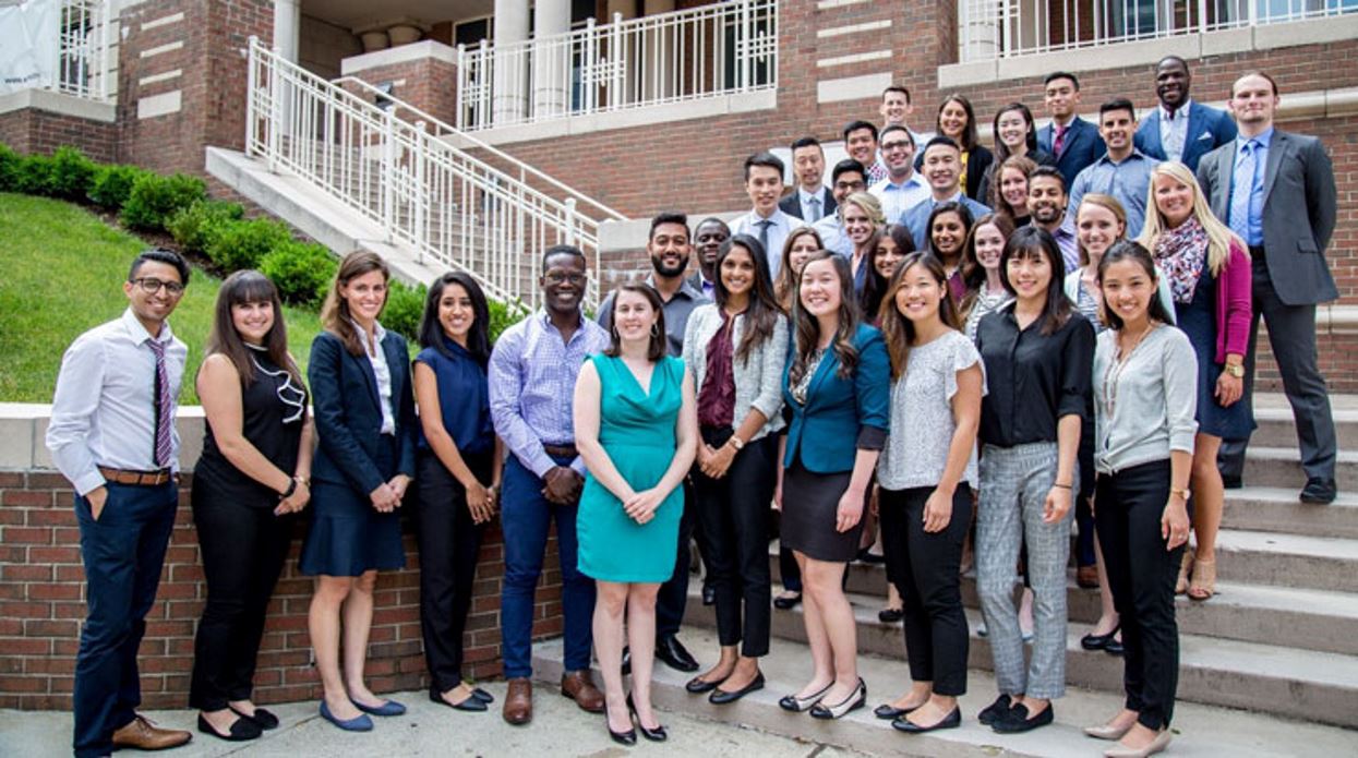 Group of MCPHS alumni who participated in the Biopharmaceutical Industry Fellowship Program