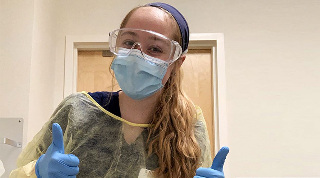 For Skyler, working at a hospital in the midst of a pandemic has been unsettling at times—especially since, as a CNA, she has close contact with patients.