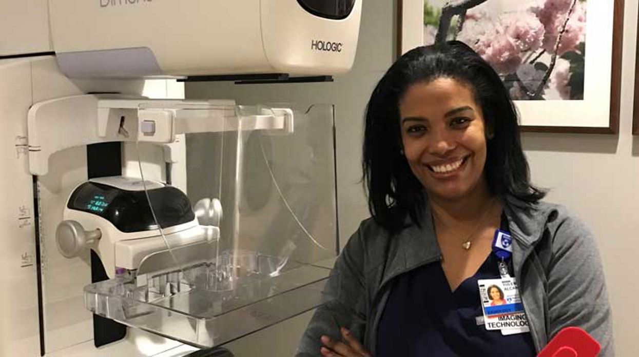 Yulemny Alcantara Fraai, RT (R)(M), is now a mammographer at the hospital she was once a patient