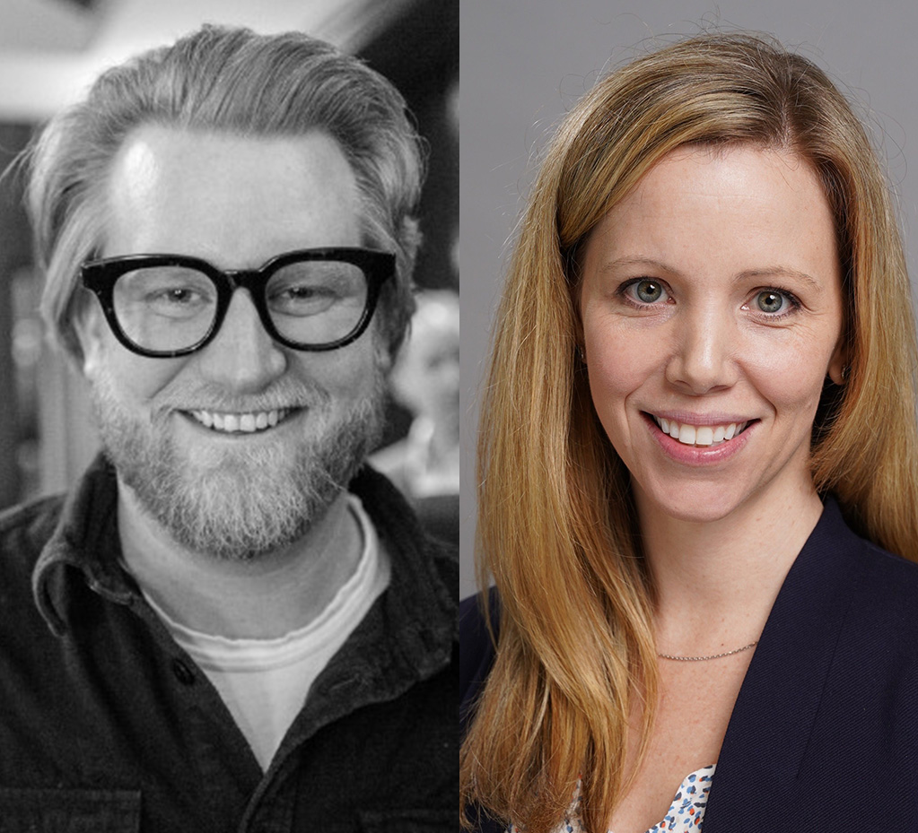 PillPack founder Timothy J. "TJ" Parker and Pfizer executive Megan R. Brown.